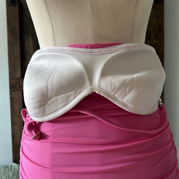 The Collection Pink halter cinched swimsuit dress Sz-8C - Picture 8 of 14